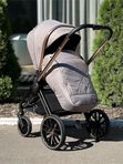 Коляска 2в1 LuxMom 788 для новорожденных, прогулочная коляска в цвете Хаки, эко-стиль