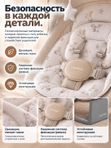 Качалка-шезлонг Luxmom RS003 идеальная электрокачель для новорожденных (0+), бежевая