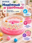 Надувной манеж для малышей Intex "My First Gym", детский манеж-пончик со звуковыми кнопками, 0-12 месяцев