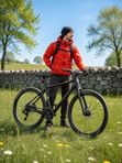 Велосипед горный Timetry TT329/8s 27.5in черный, алюминиевый, MTB, 8 скоростей