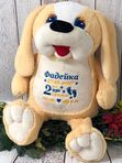 Игрушка с вышивкой метрики ребенка