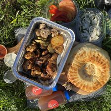 На огне