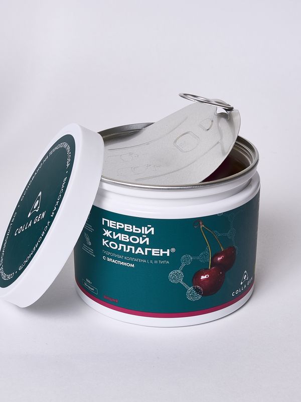 ЖИВОЙ КОЛЛАГЕН со вкусом ВИШНИ 500 гр. (Курс 1,5 месяца)