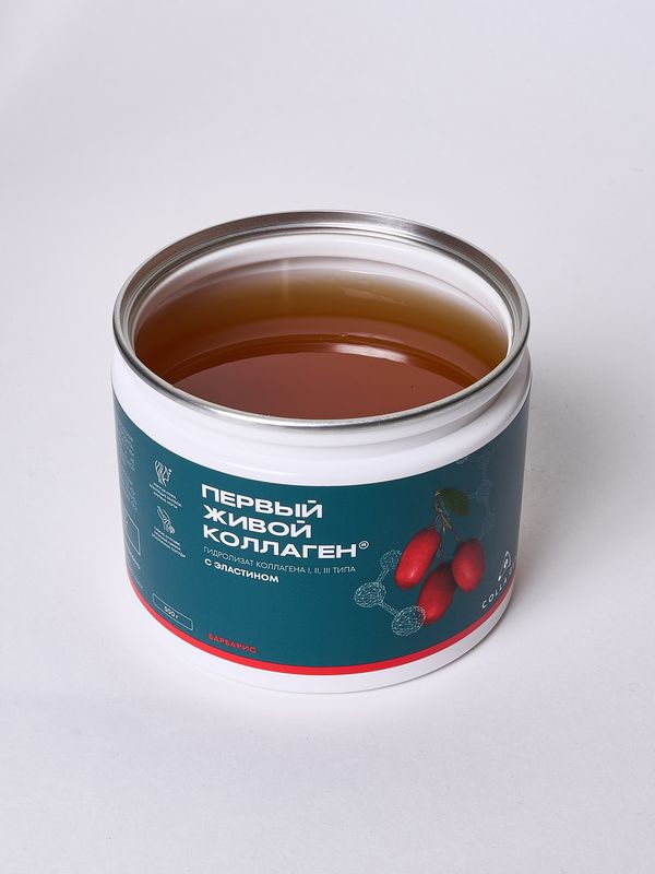 ЖИВОЙ КОЛЛАГЕН со вкусом БАРБАРИСА 500 гр. (Курс 1,5 месяца)