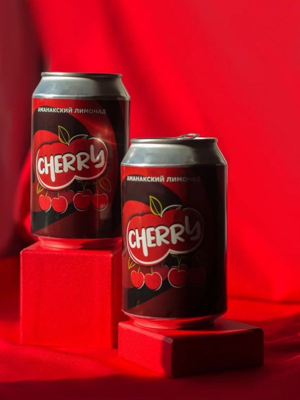 «CHERRY» ЛИМОНАД СО ВКУСОМ ВИШНИ 0,33 л.