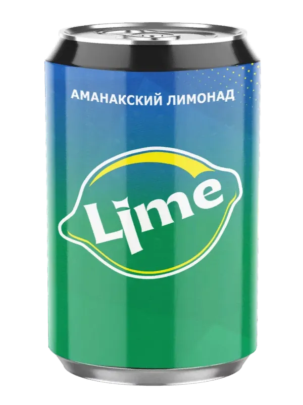 «LIME» ЛИМОНАД СО ВКУСОМ ЛАЙМА» 0,33 л.