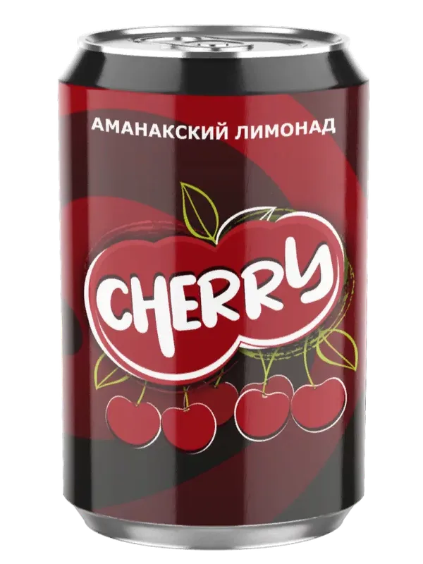 «CHERRY» ЛИМОНАД СО ВКУСОМ ВИШНИ 0,33 л.