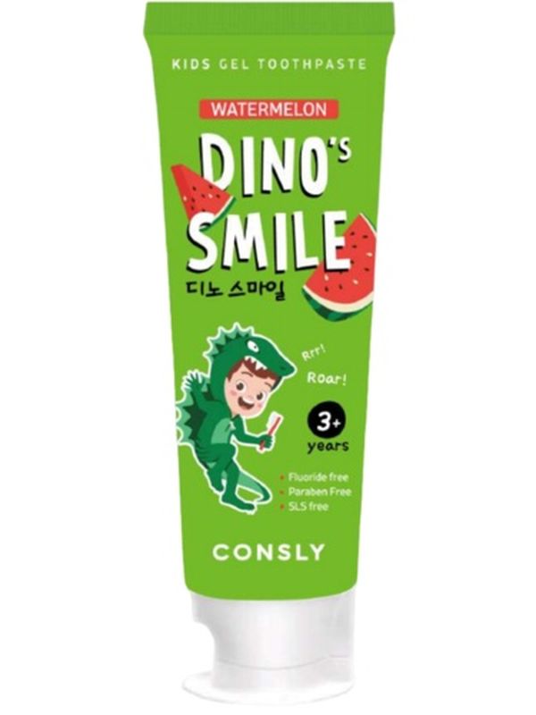 Consly  Dino's smile Зубная паста гелевая детская c ксилитом 60г