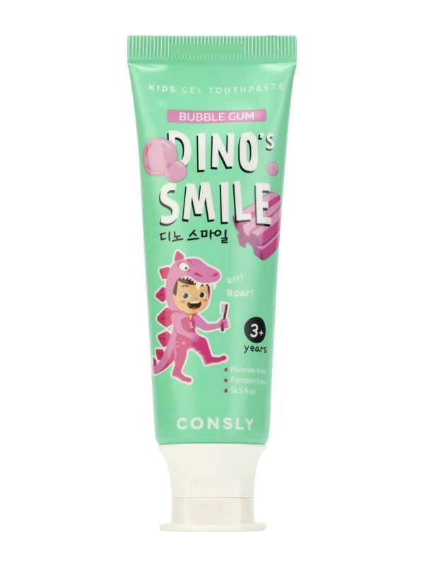 Consly  Dino's smile Зубная паста гелевая детская c ксилитом 60г