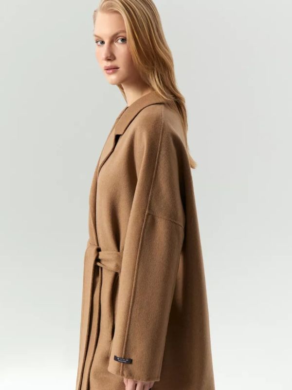 Пальто с запахом (camel), р.S, M, L, XL