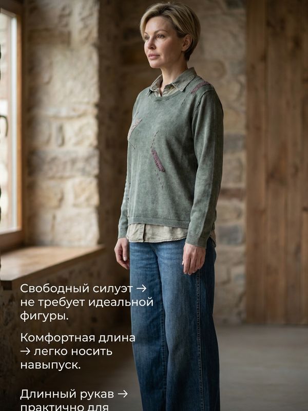 Кофта трикотажная 2-в-1