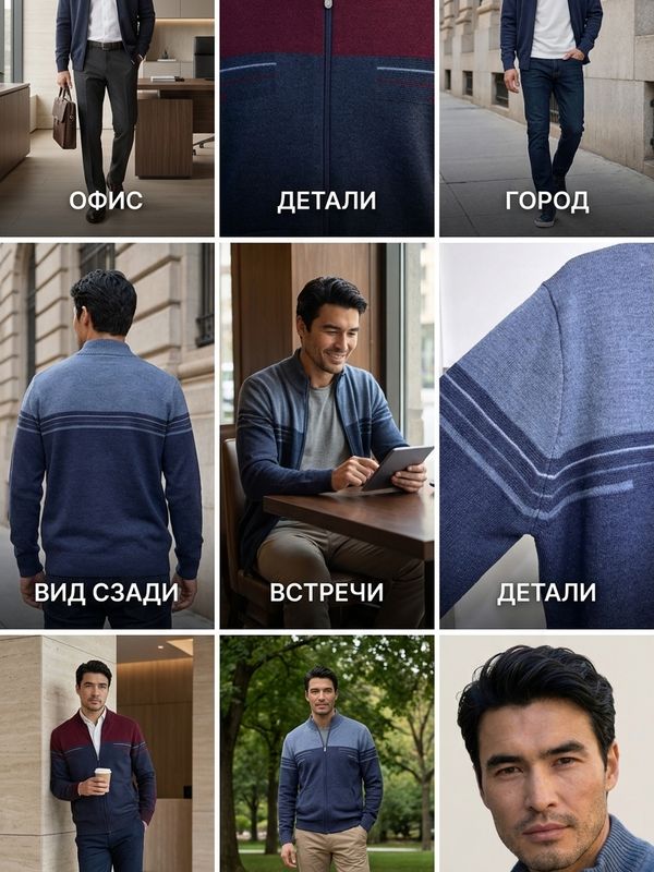 Джемпер на молнии