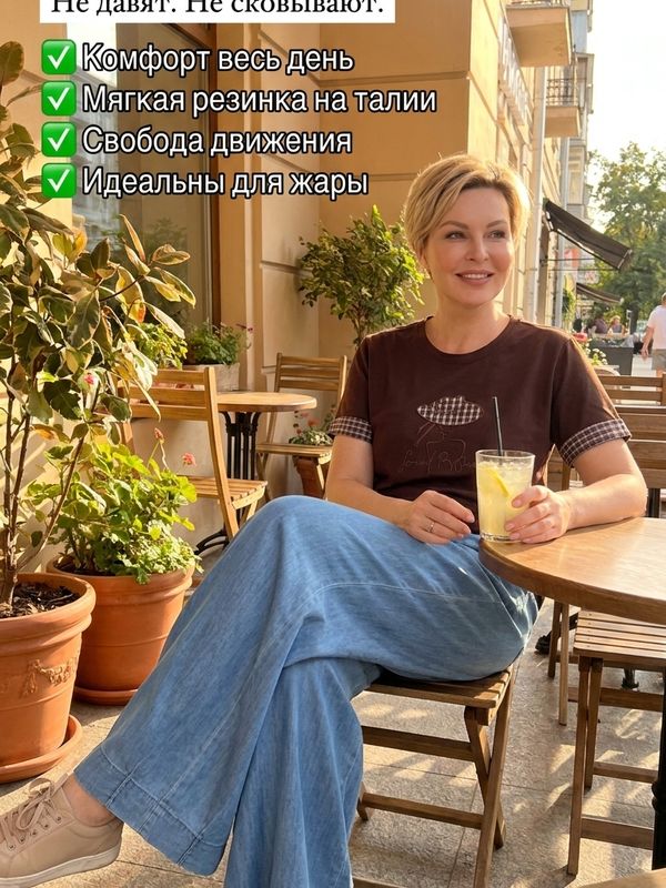 Брюки-палаццо