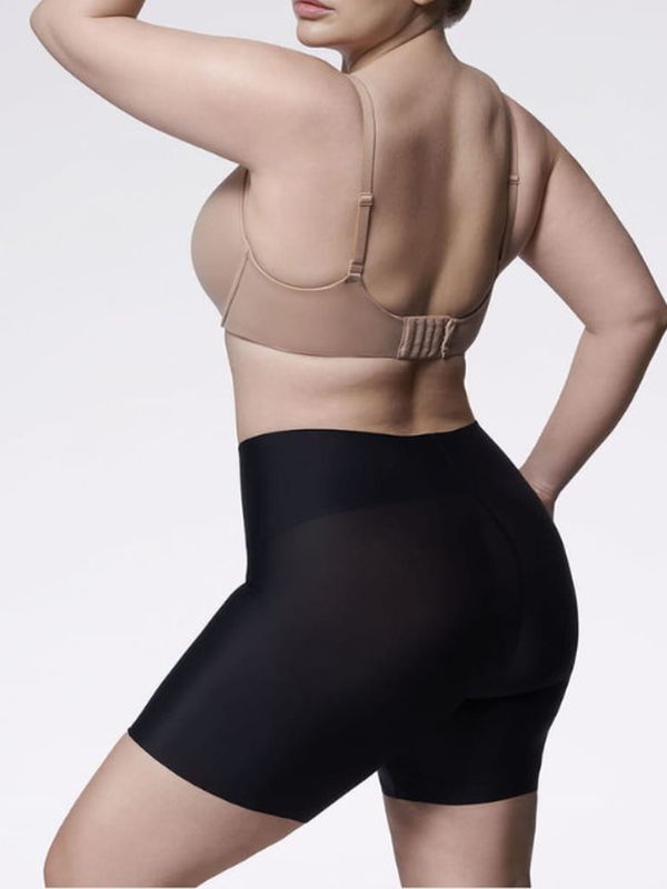 Труси Бермуди Безшовка JULIMEX SLIM 574 // Бежевий / Чорний