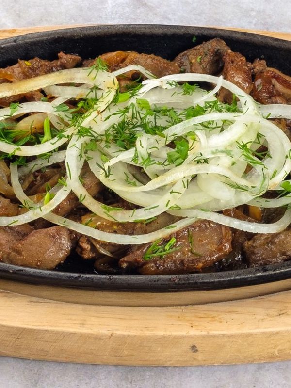 Любимая печень по-калмыцки