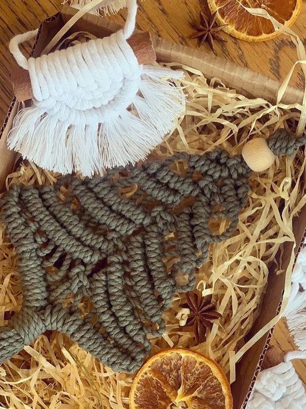 Набор для курса Новогодние игрушки в технике макраме