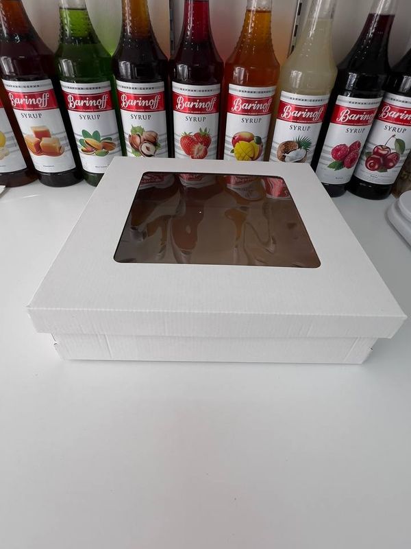 Новинка! Коробка под канапе, пироги и выпечку с окном, 30*30*8