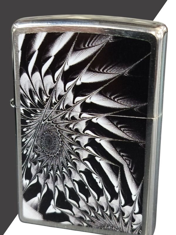 Зажигалка Zippo Отпечаток ноги на песке, Металлический абстракт, Ковбойская пара