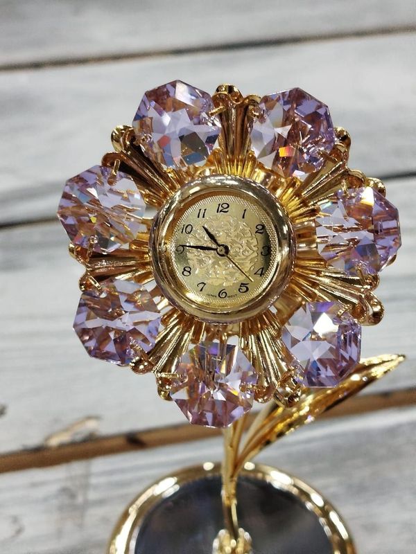 Часы "Фиалка" с кристаллами SWAROVSKI  кк 38527