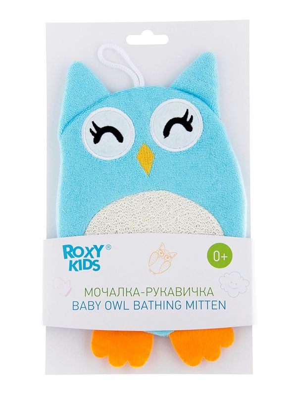 ROXY-KIDS Махровая мочалка-рукавичка Baby Owl (0+) *