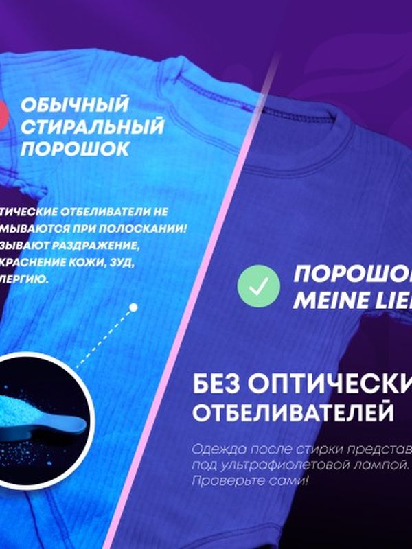 MEINE LIEBE Стиральный порошок для детского белья 1000гр (0+)