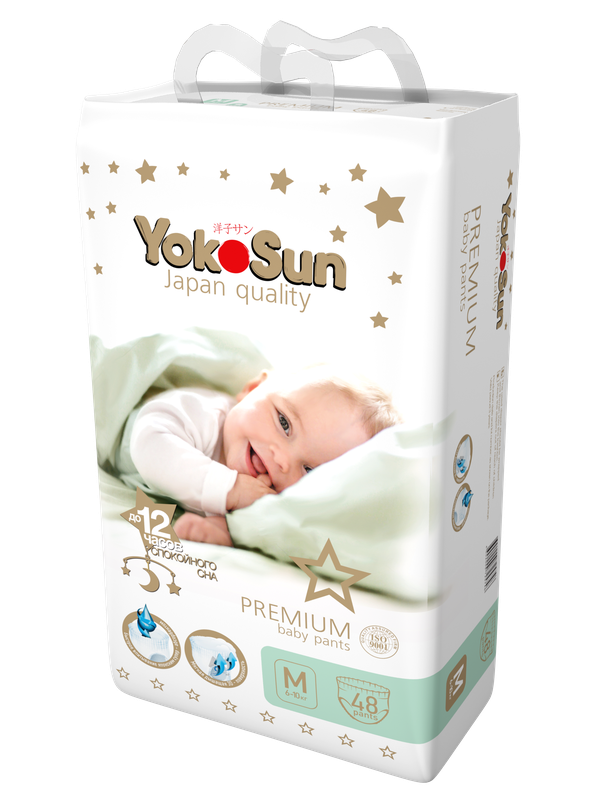 Premium Трусики YOKOSUN M 6-10 кг 48шт * Q-форма