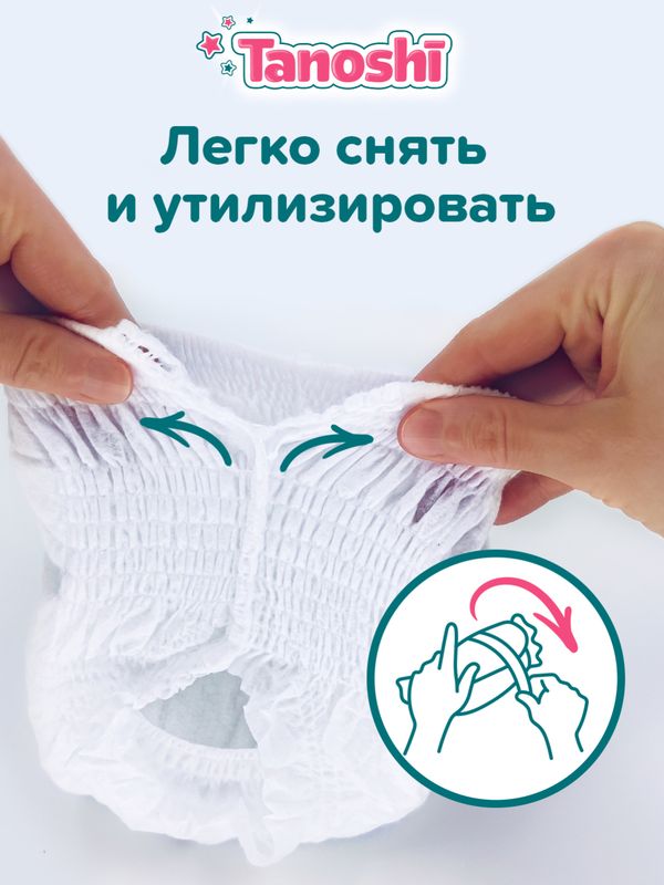 MEGA Tanoshi Трусики размер M 6-11 кг 72 шт * Q-форма
