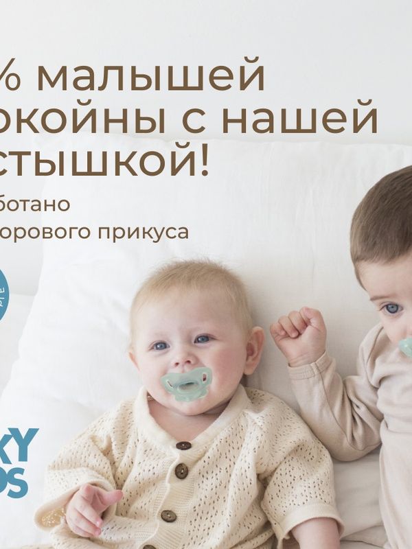 ROXY-KIDS Соска-пустышка цельносиликоновая мятная в стерилизаторе 2 шт (0-6мес) UDS