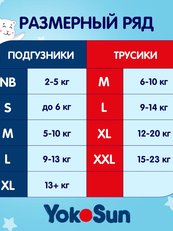 Comfort Трусики YOKOSUN XXL 15-23кг 28шт *  Т-форма