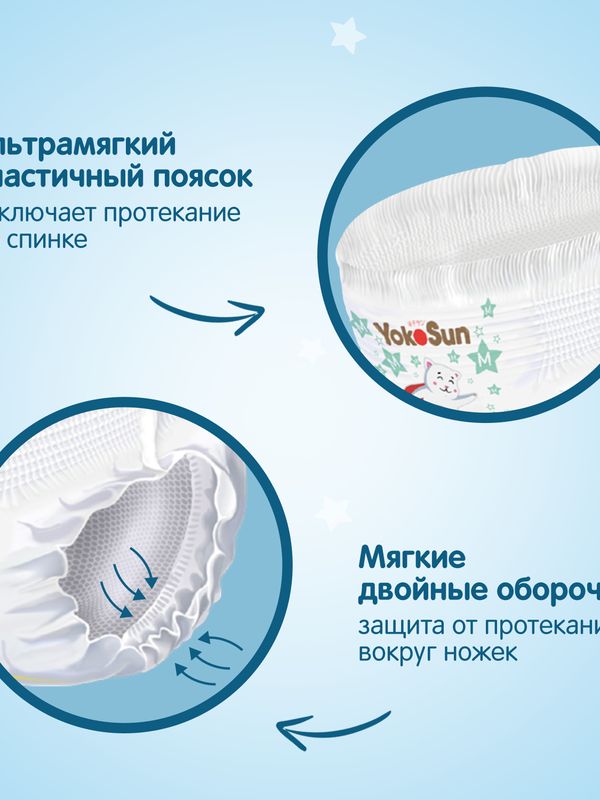 Premium Трусики YOKOSUN L 9-14 кг 44шт * Q-форма