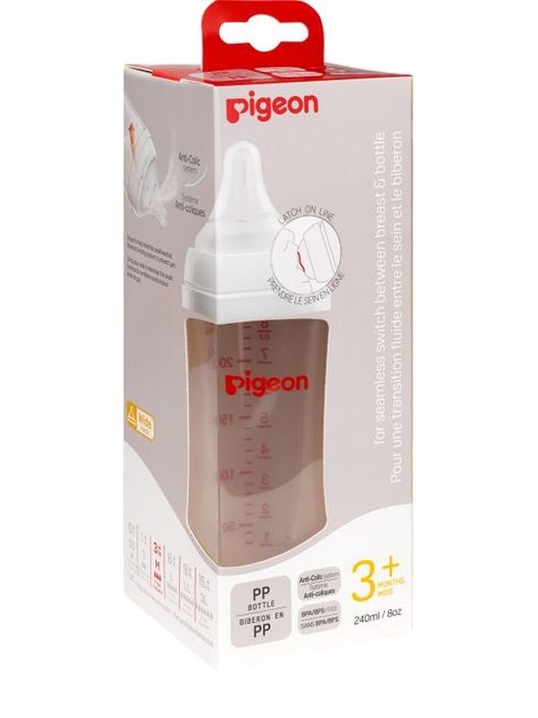 Pigeon 80273 Бутылочка Перистальтик Плюс 240 мл от 3 мес