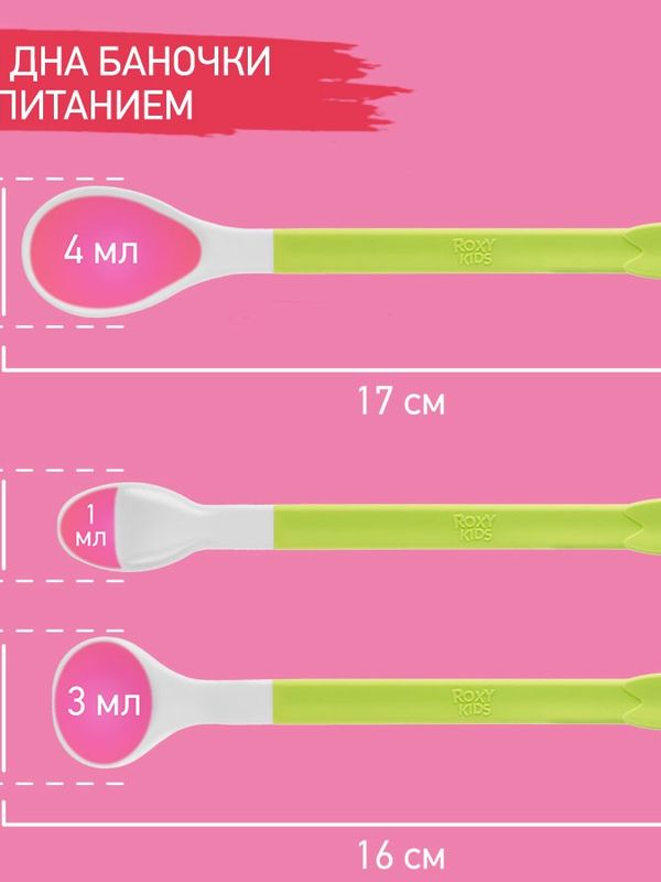 ROXY-KIDS Набор детских ложек для первого прикорма BUNNY COOK сочная груша (3мес+)