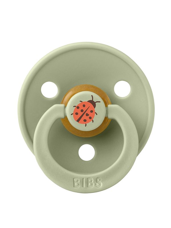 30025250 Пустышка латексная BIBS Studio Colour Ladybug - Sage (18-36 мес)