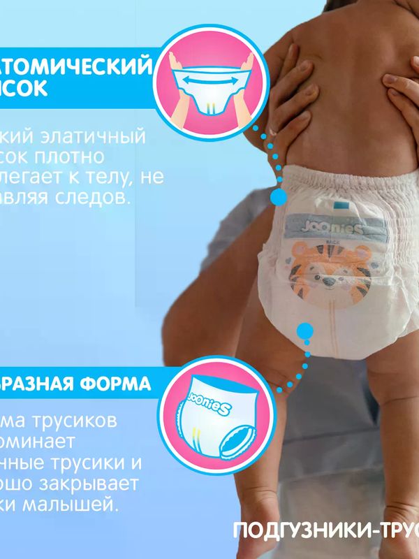 MEGA PACK JOONIES Premium Soft Подгузники, размер NB (0-5 кг) 72 шт *