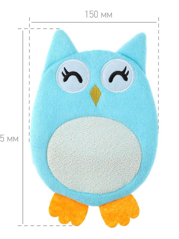 ROXY-KIDS Махровая мочалка-рукавичка Baby Owl (0+) *