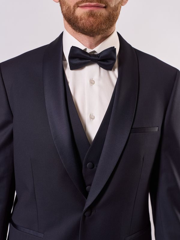 Смокинг тройка мужской Shawl Navy2