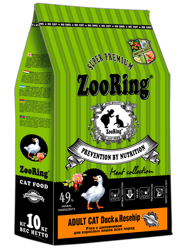 ADULT CAT DUCK&ROSEHIP Утка с шиповником от 400гр