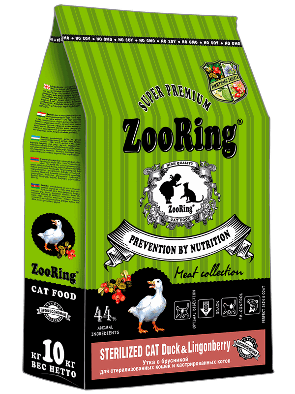 STERILIZED CAT DUCK&LINGONBERRY Утка с брусникой