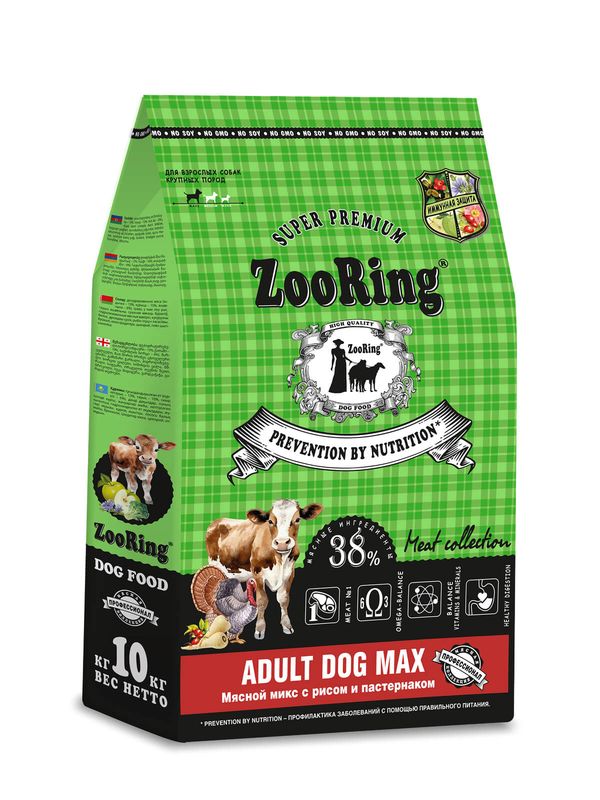 Adult Dog Max Мясной Микс с рисом и пастернаком