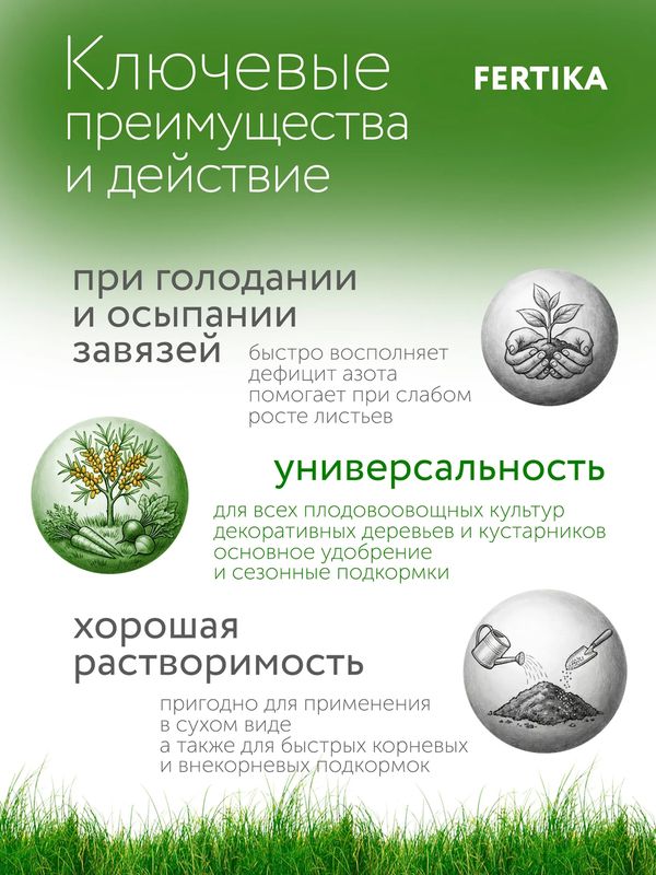 Аммиачная селитра «Fertika», с микроэлементами