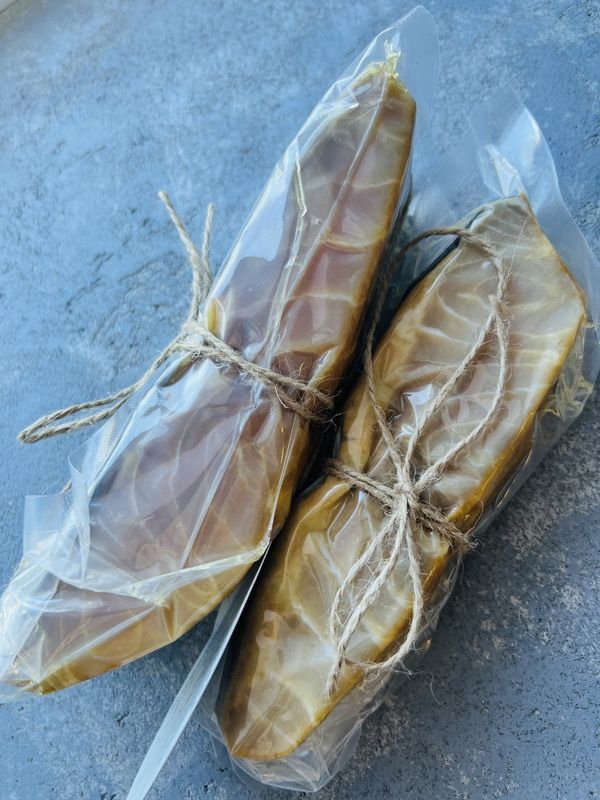 Осётр, филе холодного копчения, 100гр.