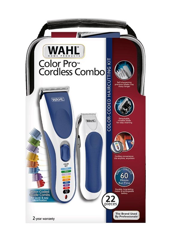 Набор Color Pro Cordless Combo Беспроводная машинка + триммер Wahl (США)