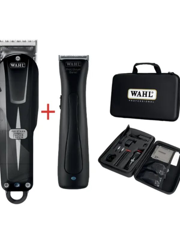 Набор машинок в кейсе Wahl Cordless Combo: Super Taper Cordless & Beret WHAL - США