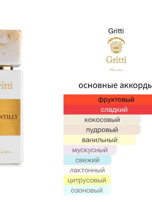 Gritti Chantilly для женщин Парфюмерная вода