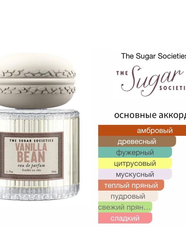 The Sugar Societies Vanilla Bean для женщин Парфюмерная вода