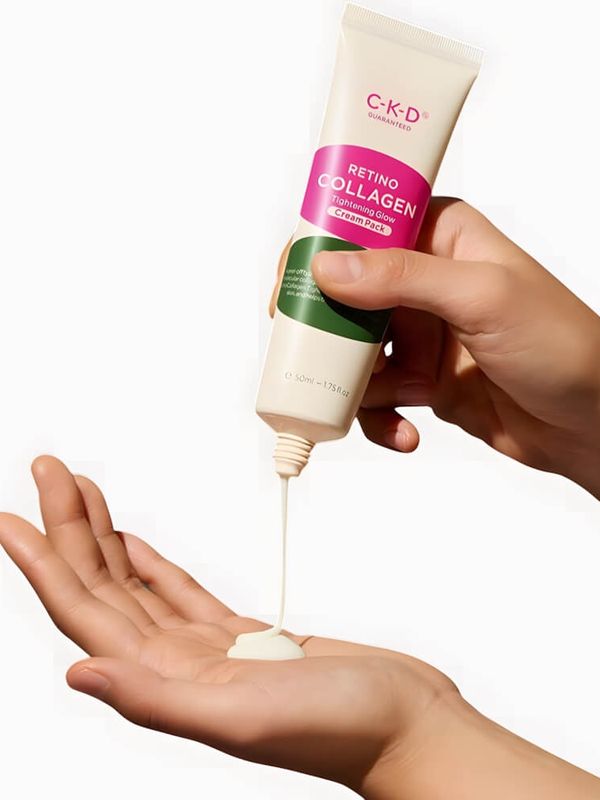 Коллагеновая маска-плёнка для эластичности кожи с кистью CKD Retino Collagen Tightening Glow Cream Pack, 80 мл