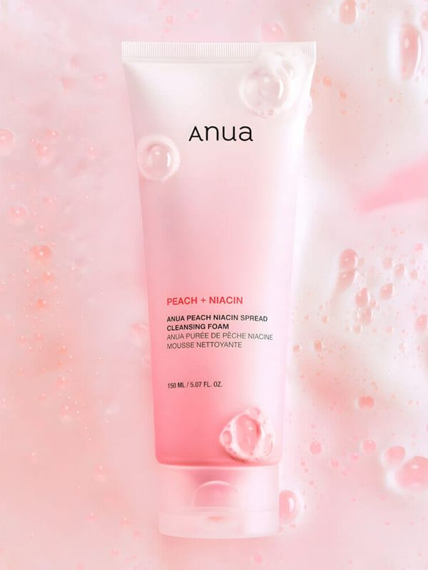 Пенка для умывания с ниацинамидом и персиком Anua Peach Niacin Spread Cleansing Foam, 150 мл