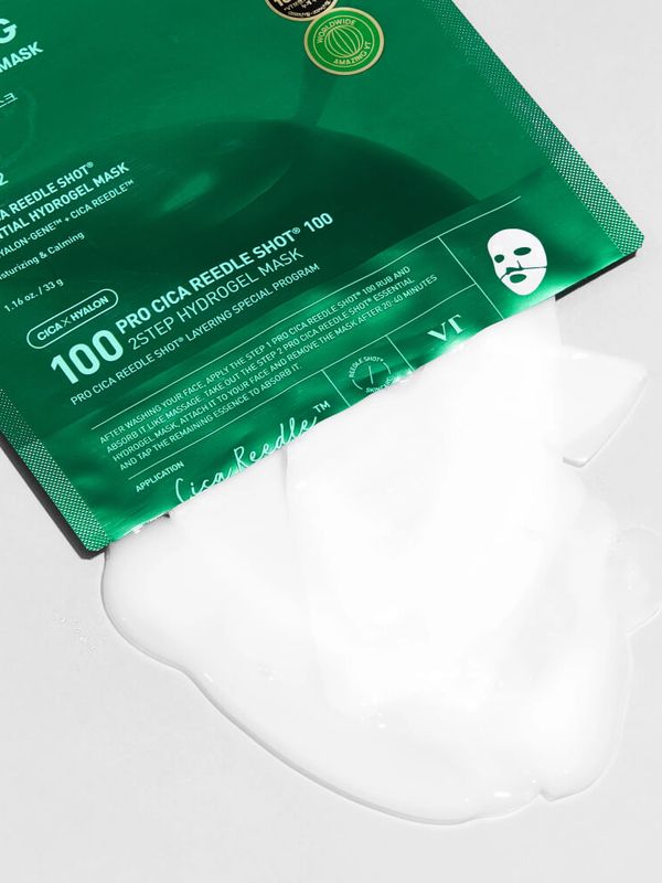 Маска успокаивающая гидрогелевая| VT Cosmetics Pro Cica Reedle Shot 100 2Step Hydrogel Mask