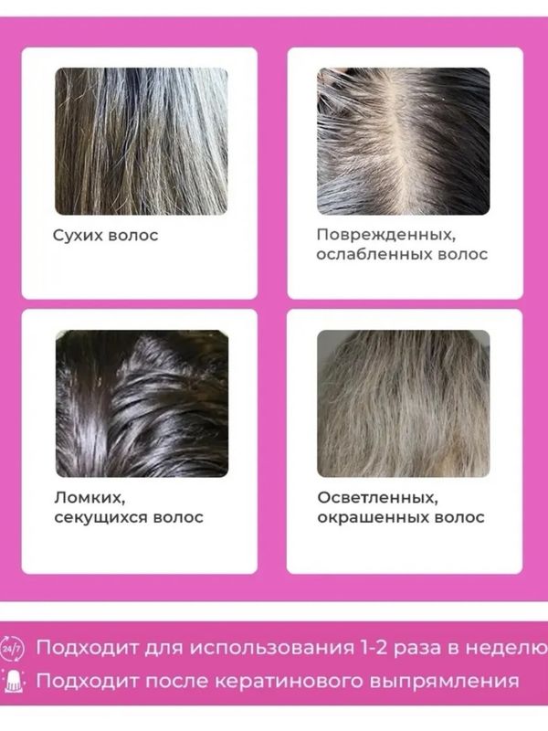 Маска для волос с эффектом кератина Spark&Glow, 500мл