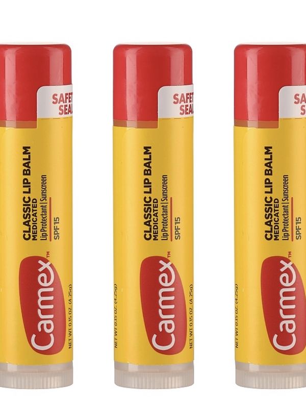 Набор бальзамов для губ в стике классический spf 15 Carmex, 4,25гр